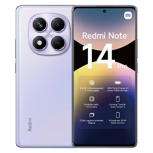 Xiaomi Redmi Note 14 Pro 4G Dual Sim 12GB RAM 512GB - ljubičasti Slike
