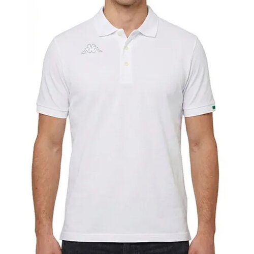 Kappa Mu&scaron;ka polo majica Logo Maltaxita MSS, Bela Cene