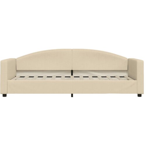  Dnevni krevet krem 80 x 200 cm od tkanine Slike