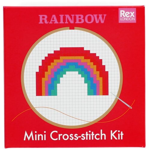 Rex London Komplet za ustvarjanje Cross-stitch Kit Rainbow &amp;ndash; Slike