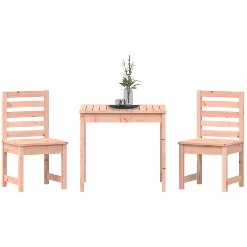  3-dijelni vrtni bistro set od masivnog drva duglazije Slike