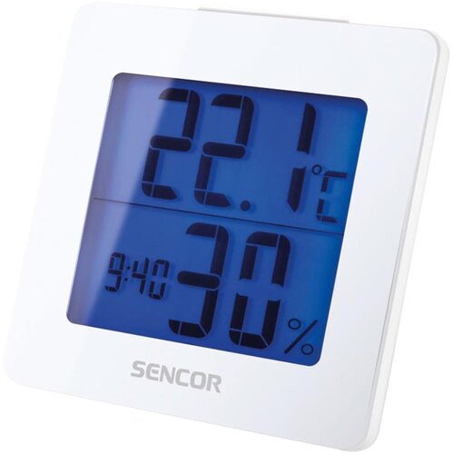 Sencor Meteostanica sa LCD displejom i budilnikom 1xAA bela Cene
