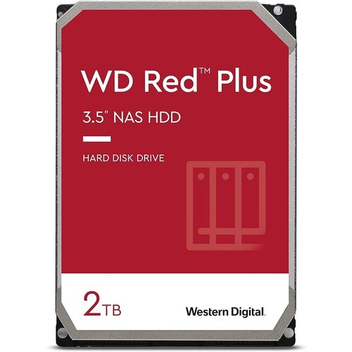 Western Digital HDD 2TB RED Plus SATA3 64MB5400RPM Slike