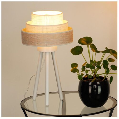  Brilagi - Stona lampa ALASKA LUNETA 1xE27/15W/230V siva/krem Cene