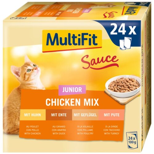 MultiFit Cat Junior mix piletina u umaku Multipack 24x100 g Cijene