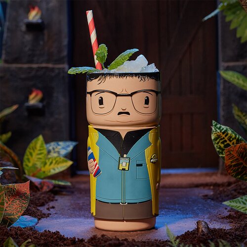 Numskull Darilo iz keramične skodelice CosCups by Jurassic Park Dennis Nedry z gumijastim tulcem 400 ml - uradno blago Jurskega parka (NS3365), (20850943) Slike