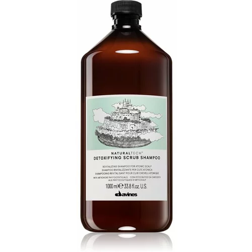 DAVINES Naturaltech Detexifying Scrub Shampoo šampon za osjetljivo i nadraženo vlasište 1000 ml