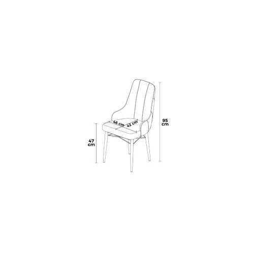 Hanah home set stolica (6 komada) Neta 240CHR1722 Cene