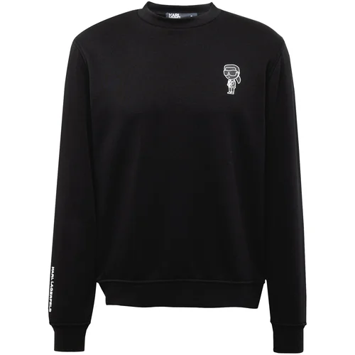 Karl Lagerfeld Sweater majica crna / bijela