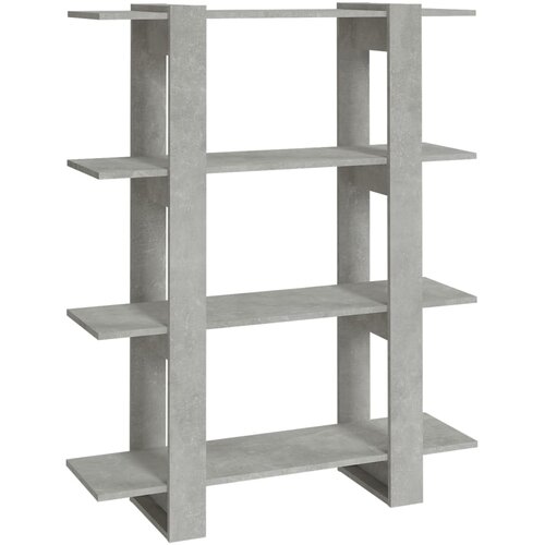  za knjige / sobna pregrada boja betona 100x30x123,5 cm Slike