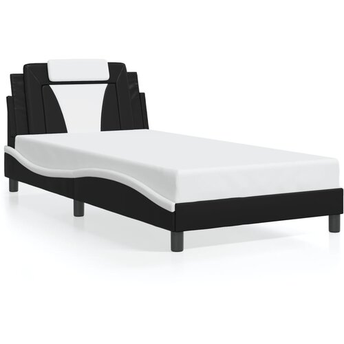  Okvir kreveta Viana s LED-om bez madracacrno-bijeli 100 x 200 cm Slike
