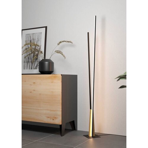 Eglo podna lampa Panagria 900493, LED 12,8 W, 146 cm, crna/drvo Cijene