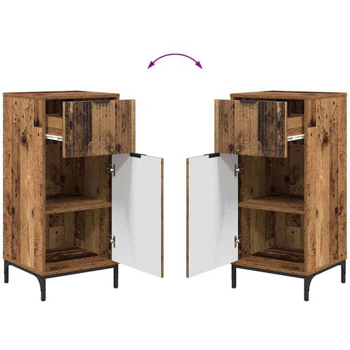 VidaXL Kupaonski ormar Staro drvo 39.5 x 36 x 88 cm Konstruirano drvo Slike