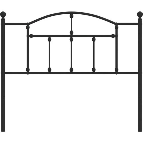  Metalno uzglavlje crno 107 cm Slike