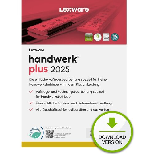 LEXWARE handwerk Plus 2025 - 1 Device, 1 Year - ESD-DownloadESD&amp;quot; Slike