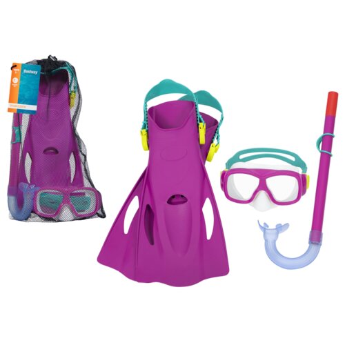 Bestway ronilački set maska, disalica, peraje pink Cijene