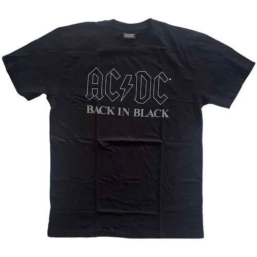 ACDC Majica Back In Black Unisex Black L