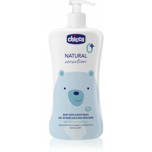 Chicco Natural Sensation Baby nježni gel za kupanje za djecu od rođenja 0+ 500 ml