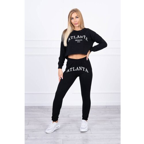 Kesi Set with Atlanta print black Slike