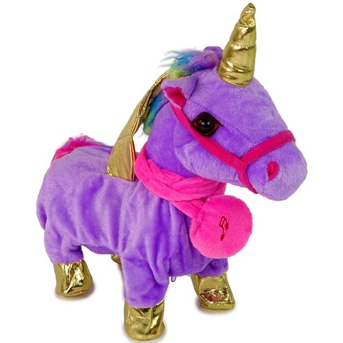 Mascot Horse Interactive Unicorn Purple Golden Wings Cijene