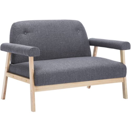 Maison Chic kavč - Sofa - Kanape dvosed iz blaga temno sive barve, (21727190) Cene