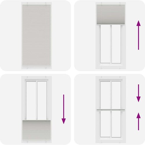 VidaXL Plisirana roleta svijetlosiva 90x200 cm &amp;scaron;irina tkanine 89,4 cm Slike