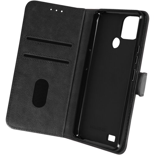 AVIZAR folio case realme C21 / C11 2021 z držalom za kartico - crna, (20616372) Cene