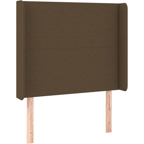 Maison Chic vzglavna omarica - nočna omarica - posteljna omarica z u&amp;scaron;esi temno rjavo 103x16x118/128 cm blago, (21712804) Slike