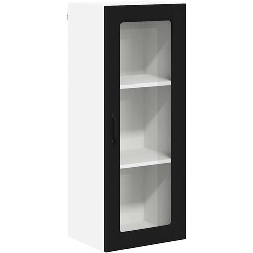  Zidni kuhinjski ormarić Crna 40 x 31 x 100 cm Konstruirano drvo Slike