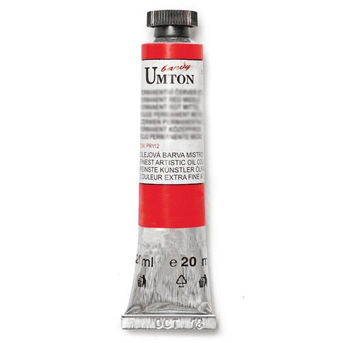  Uljana boja UMTON 20 ml | Cadmium red deep 20 ml Slike