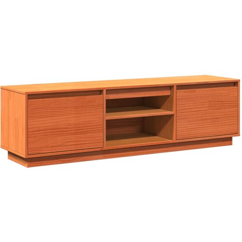 Maison Chic TV omarica - TV stojalo - Televizijska omarica voščeno rjava 140x35x40 cm trdna borovina, (21701636) Cene