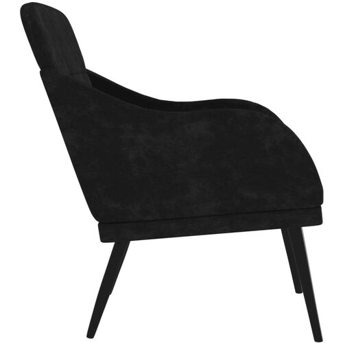 vidaXL Fotelj črn 63x76x80 cm žamet Cene
