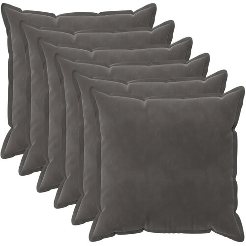  Presvlaka za jastuk 6 pcs HOUTEN Tamnosiva 60 x 60 cm Bar&scaron;un - Tamnosiva 60 x 60 cm 6 Cijene
