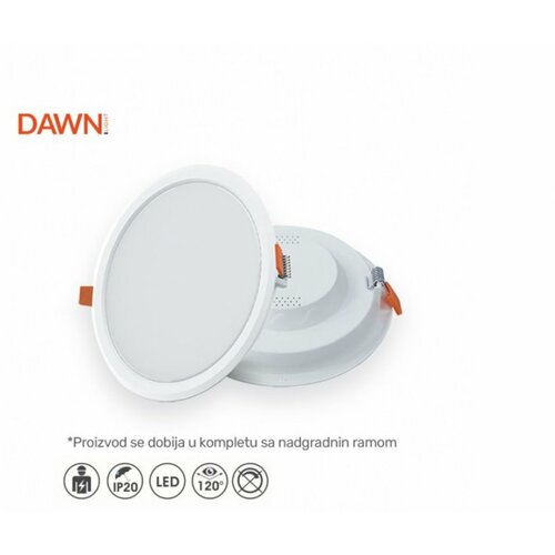 Dawn led panel KNC1-18W 6500K 1620lm 120° IP20 / ram Cene