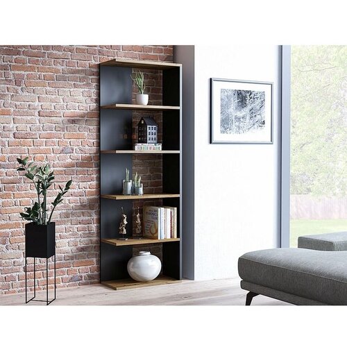 Molarem Home Regal CORNER - lamelirana ploča - antracit/hrast votan Cijene