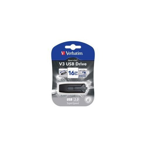 Verbatim USB stick V3 16 GB, USB 3.0, crni (V049172) Slike