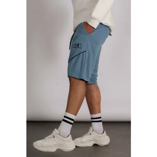 Madmext Shorts - Blue - Normal Waist