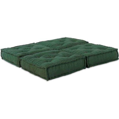  Modularna Poufa 2 kosa Zelena Tkanina, (22045913) Cene