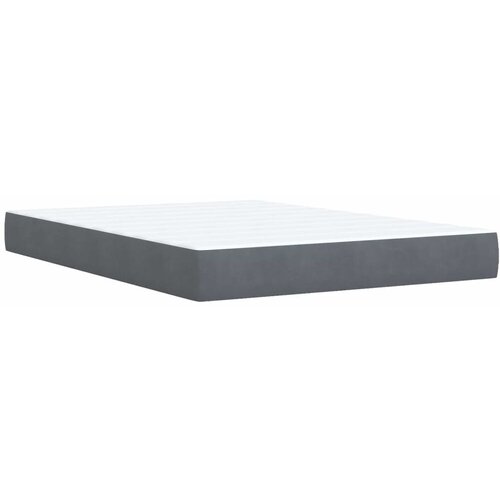  s box springom madracem i LED-om Tamnosiva 160 x 200 cm - Tamnosiva 160 x 200 cm Pro&amp;scaron;iveno gumbima Slike