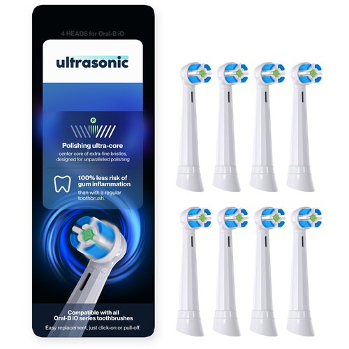 Ultrasonic glava četkice za Oral-B iO GentleClean seriju, 8 kom, bijeli nastavci Cijene