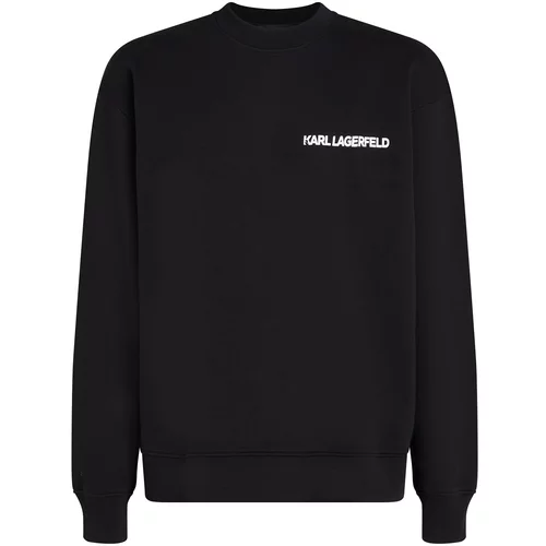 Karl Lagerfeld Sweater majica 'Ikonik Outline' crna