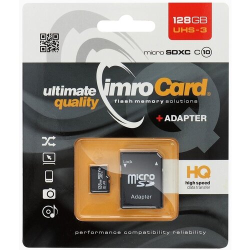 Imro Memorijska kartica Micro SD 128GB 100MB/s UHS-3 sa adapterom SD Cene