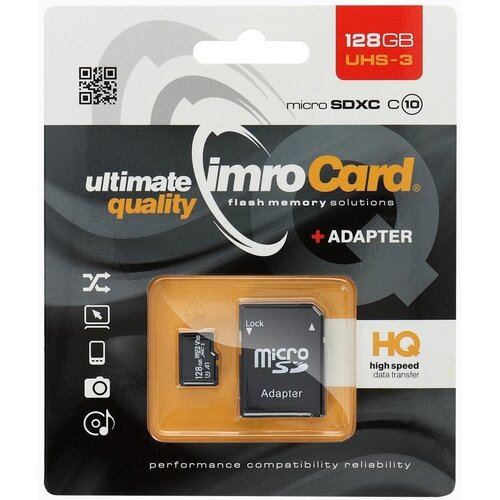 Imro microSDXC memorijska kartica s adapterom 128 GB klasa 10 / UHS-1 U3 Cene