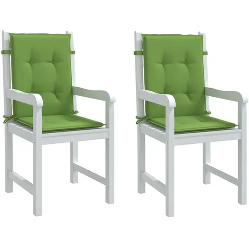  Jastuci za stolice 2 kom prošarano zeleni 100x50x4 cm tkanina