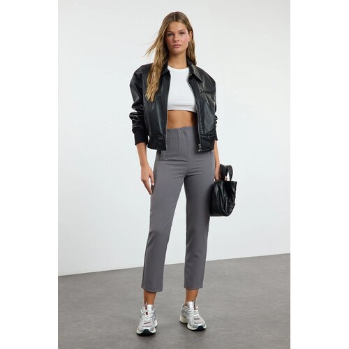 TRENDYOLMILLA ženske pantalone Twoss20Pl0515, antracit-siva Cene