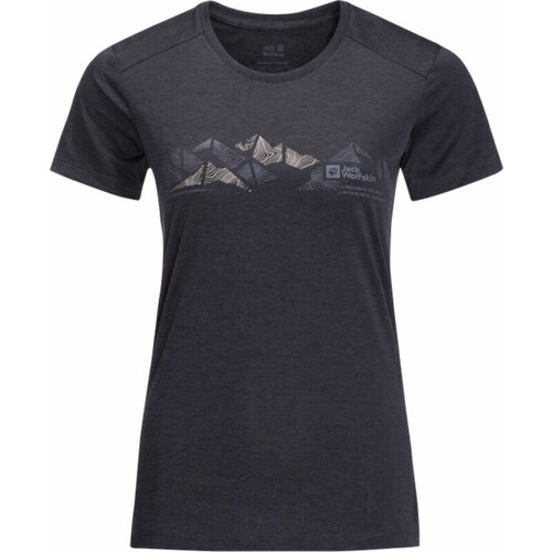 Jack Wolfskin Crosstrail Graphic T W Graphite XS Slike