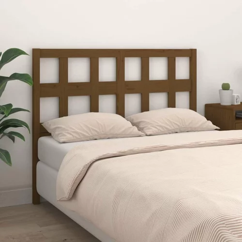  Uzglavlje za krevet boja meda 205 5x4x100 cm masivna borovina