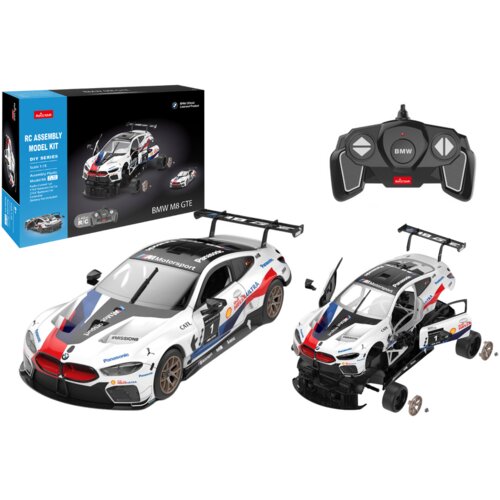  Licencirani auto na daljinsko upravljanje i sastavljanje 1:18 BMW M8 GTE - bijeli - 66 elemenata Cijene