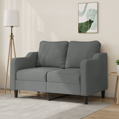 vidaXL Dvosjed od tkanine tamnosivi 120 cm Cijene