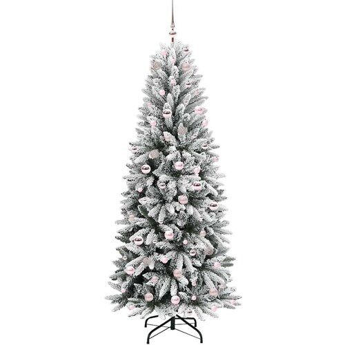 VidaXL Umjetno božićno drvce s stalakom Bijelo 78 x 78 x 210 cm Slike